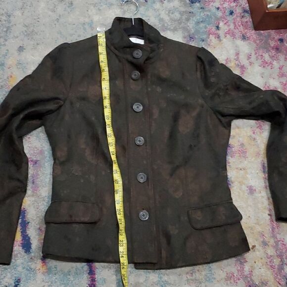 Badgley Mischka Floral Lace Jacket Size 12 - Picture 8 of 12